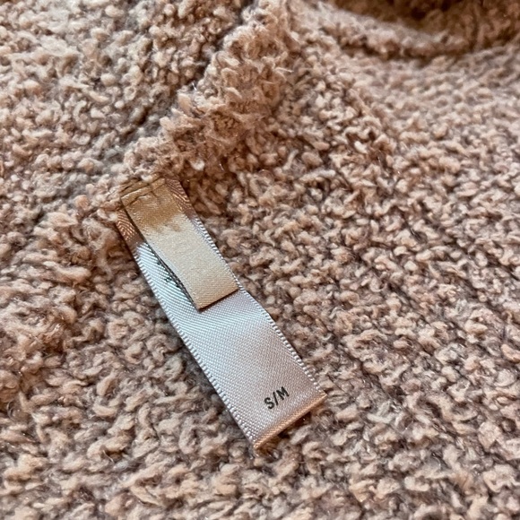 Skims Cozy Knit jogger and Cozy Knit Wrap top set, in Rose Clay, both size S/M - Picture 5 of 6